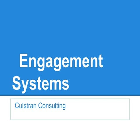 Design systems with manager at the center; Not  HR