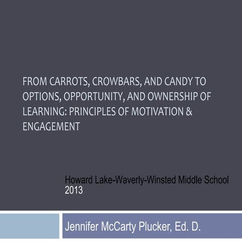 Engage motivation2013