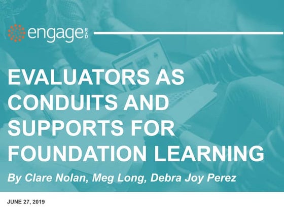 Improving Evaluation in Philanthropy