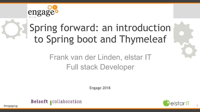 Spring forward: an introduction to Spring boot and Thymeleaf