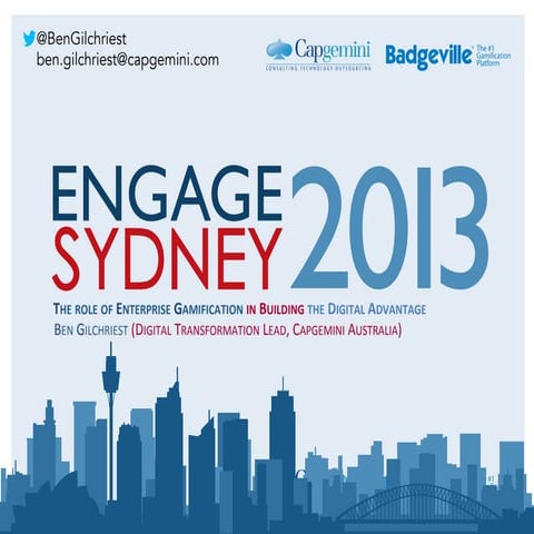 Capgemini presentation: gamification and the digital advantage