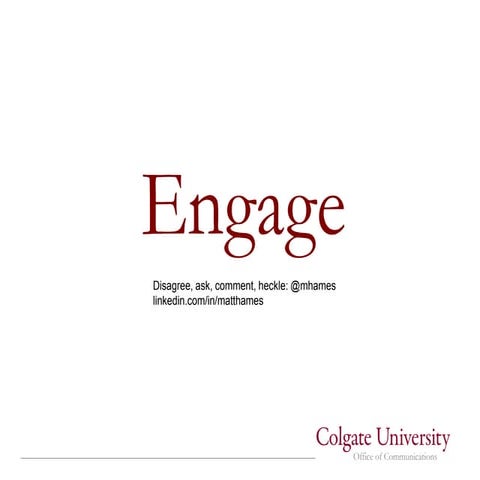 Engage your higher ed audience