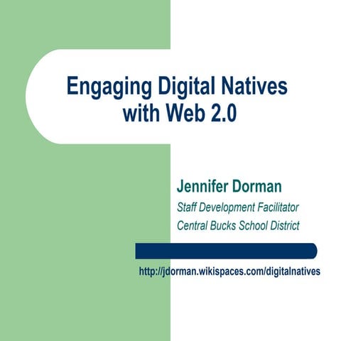Engaging Digital Natives With Web 2.0 Jcd
