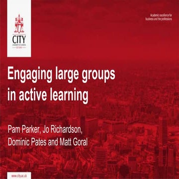 Engaging large groups in active learning