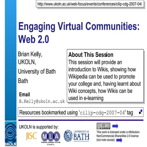 Engaging Virtual Communities: Web 2.0