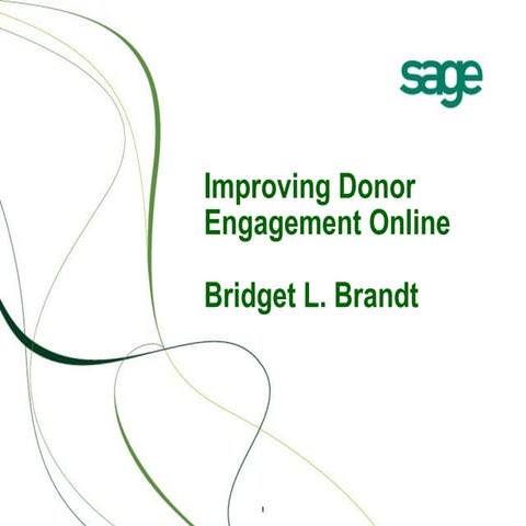 Engaging Donors in an Online Age-2011