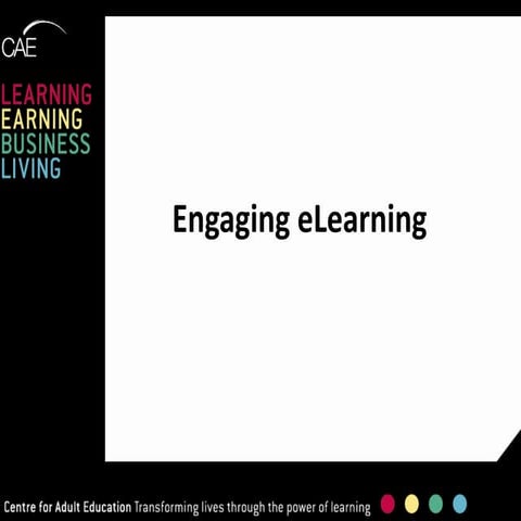 Engaging elearning