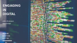 Engaging in Digital: Sites for Non-Profits