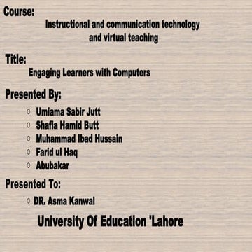 Uses of computers in education | PPT