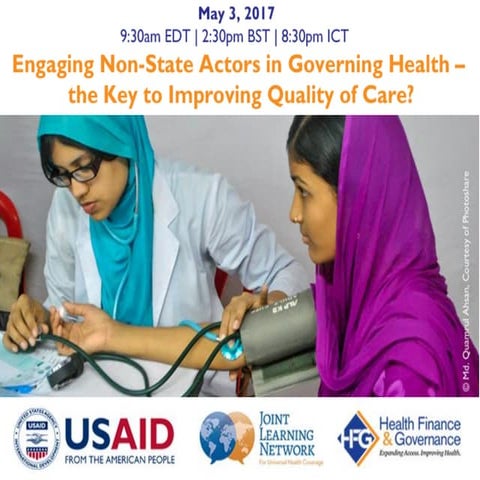 Engaging Non-State Actors in Governing Health: Key to Improving Quality of Care?