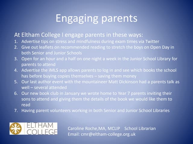 How school librarians engage with p...