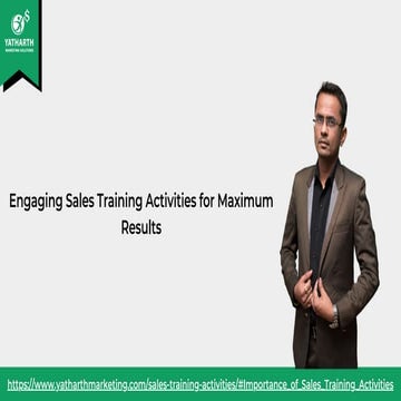 Engaging Sales Training Activities for Maximum Results