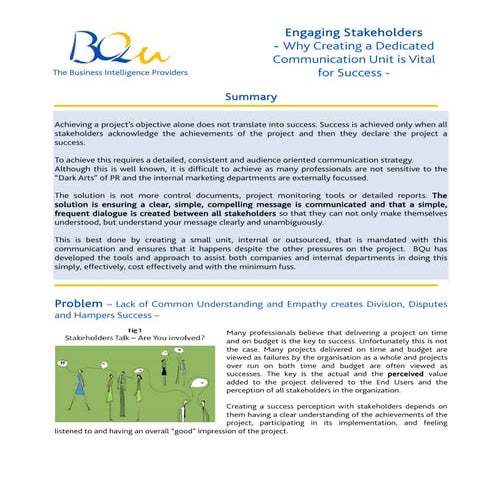 Engaging Stakeholders