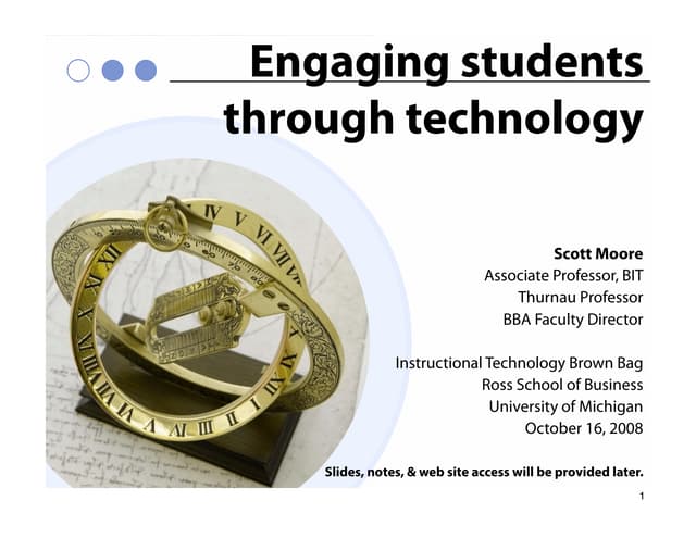 Engaging Students Through Technology