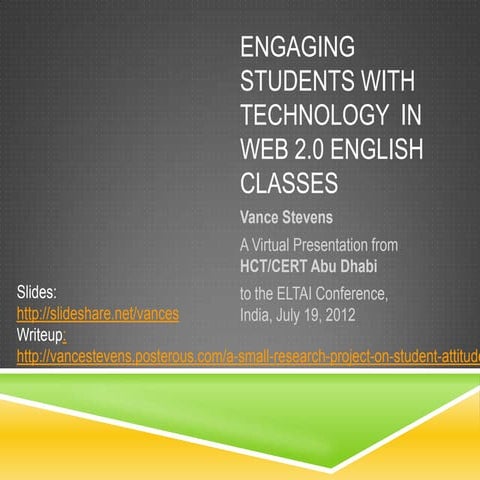 Engaging students eltai 19july2012 stevens