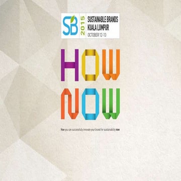 Sustainable Brands: Engaging the Future