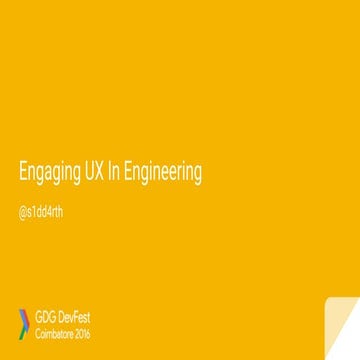 Engaging UX in engineering