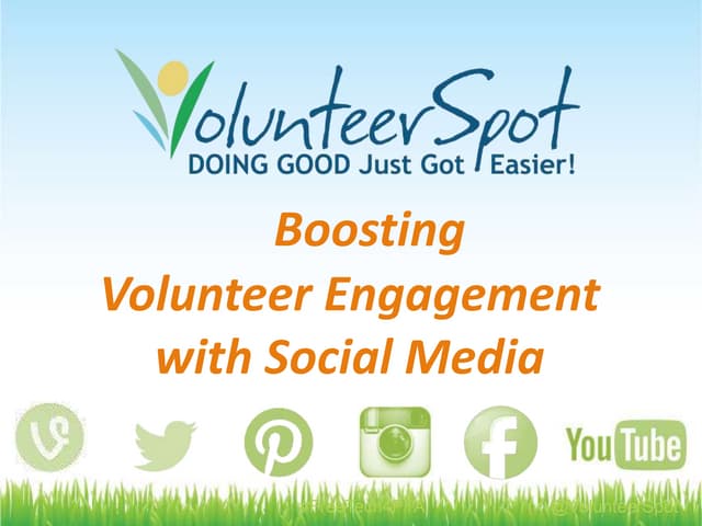 Boost Volunteer Engagement with Social Media | PPT