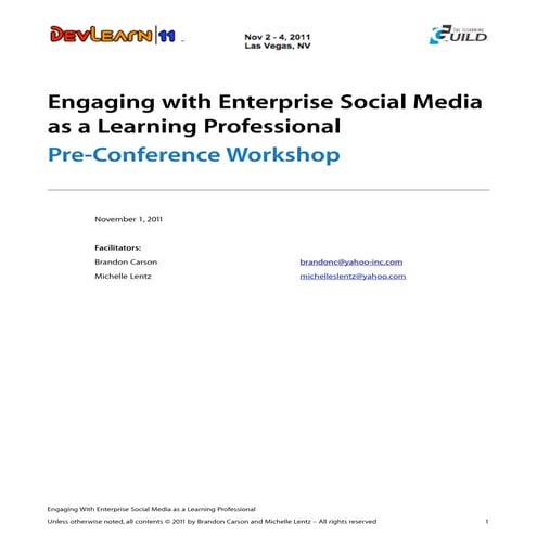 Engaging With Enterprise Social Media