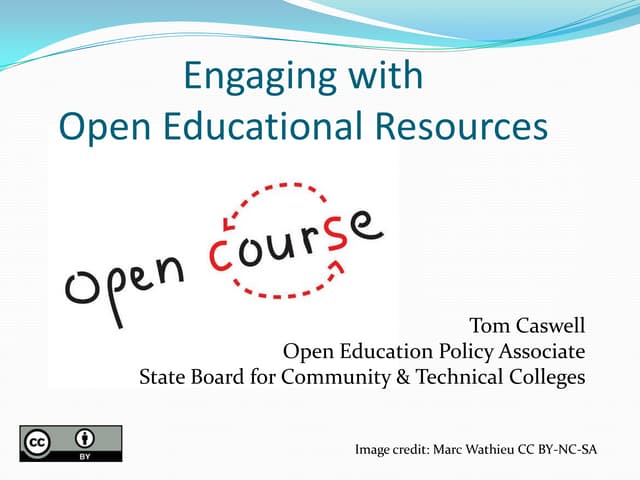 Engaging with Open Educational Resources