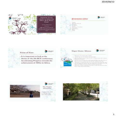 Engaging Young Adults in Achieving SDGs: RCE Minna Model