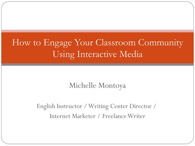 Engaging Your Classroom