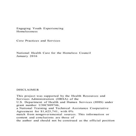 Interventions for homeless youth | PPTX