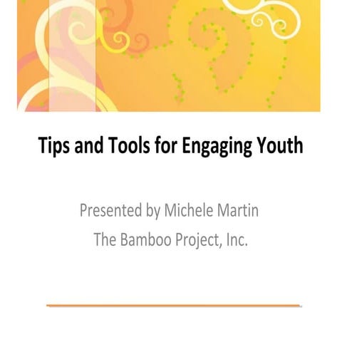 Tips and Strategies for Engaging Youth