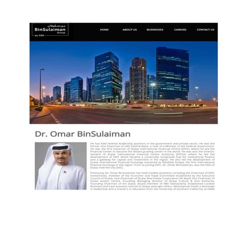 Omar Bin Sulaiman and DIFC: Building a Global Financial Centre