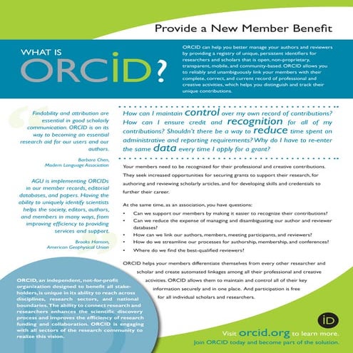 ORCID for Associations