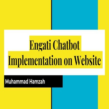Engati Chatbot Implementation on Website | PPTX