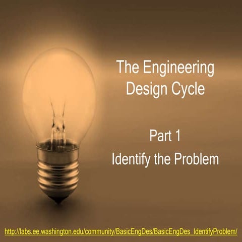 Basic Engineering Design (Part 1): Identify the Problem | PPT