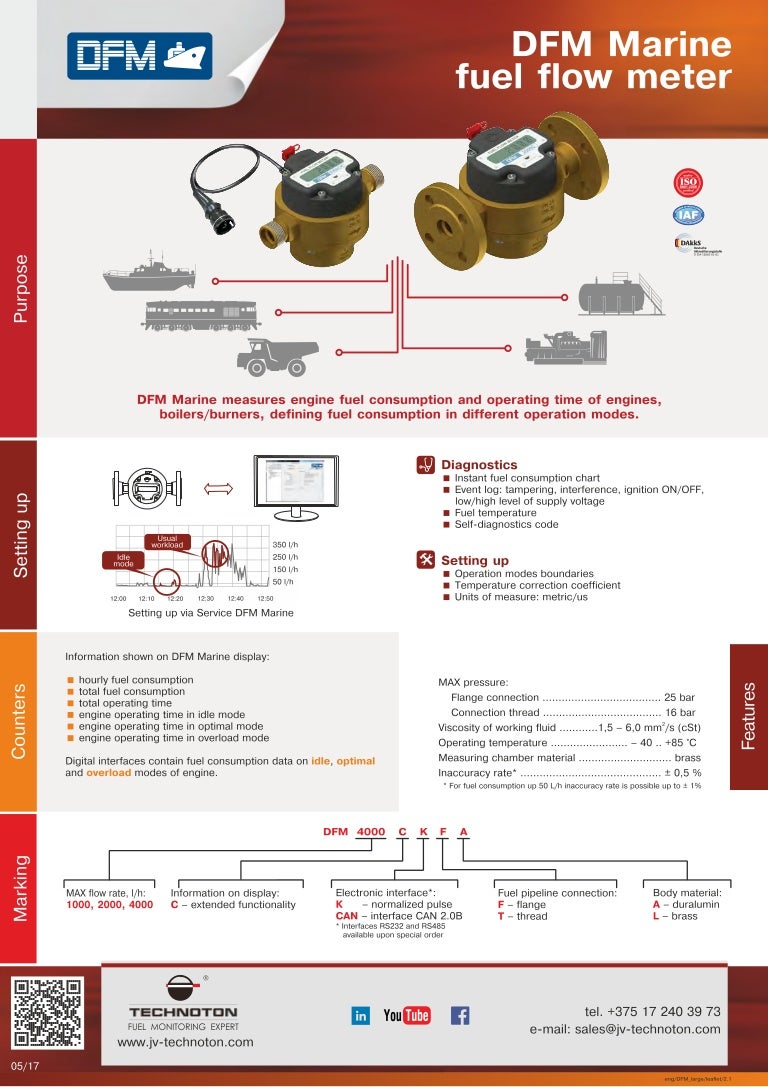 DFM Marine Fuel flow meter