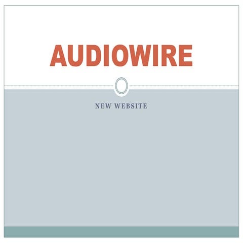 Ppt audio wire | PPTX