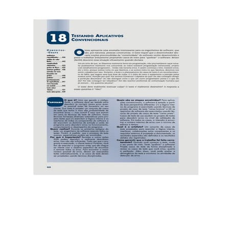 Engenharia de software 7° edição roger s.pressman capítulo 18