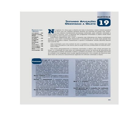 Engenharia de software 7° edição roger s.pressman capítulo 19