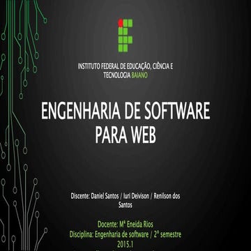 Engenharia de software para Web