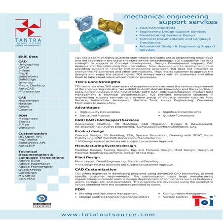 Total OutSource, Inc. - Mechanical Engineering Services