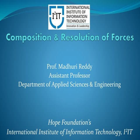 Composition & Resolution of Forces | Engineering Mechanics