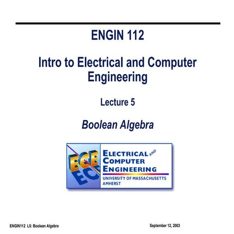 Intro to Electrical and Computer Engineering