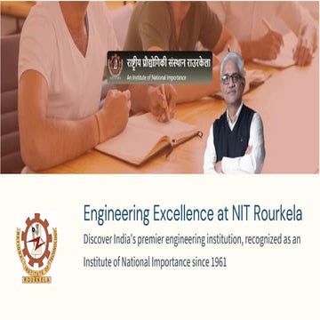 National Institute of Technology Rourkela | Engineering Branches | PDF
