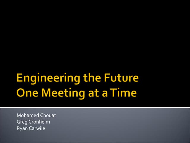 Engineering The Future