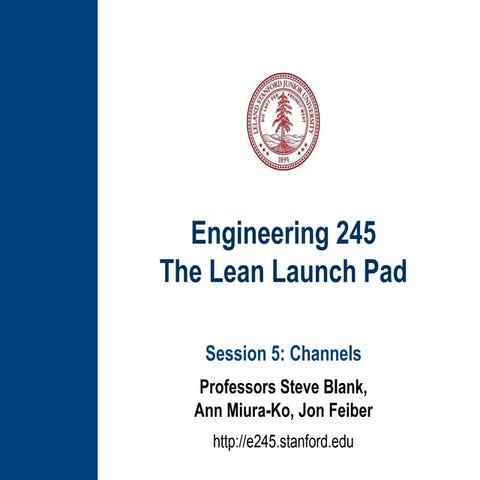 Engr 245 Session 05 Channel | PPT