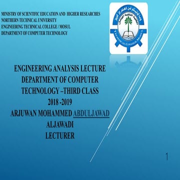 Engineering Analysis -Third Class.ppsx