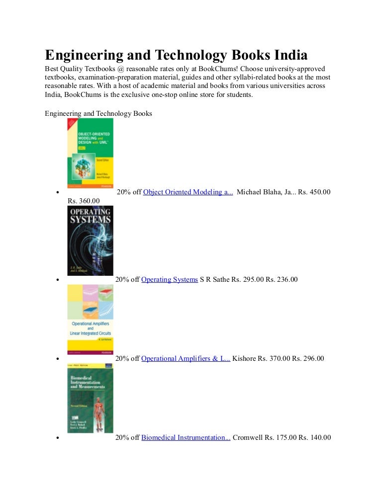 Engineering and technology books india