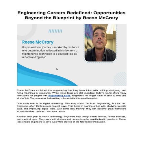 Engineering Careers Redefined_ Opportunities Beyond the Blueprint by Reese Mc...