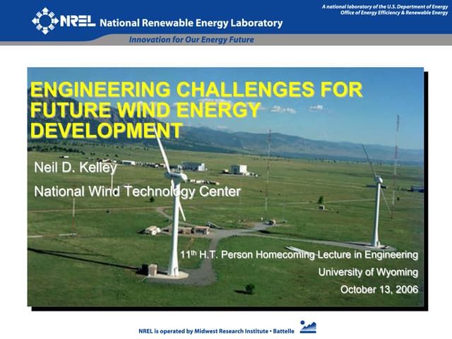 Wind Energy Challenges