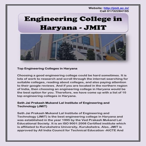 Engineering College in Haryana - List of 10 Top Engineering Colleges in Haryana