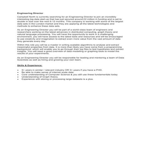 Engineering director