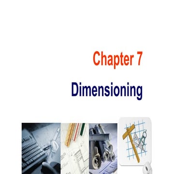 Engineering Drawing: Chapter 07 dimensioning | PPT